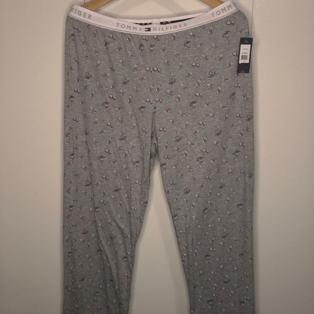 TOMMY HILFIGER GRAY BASIC LOGO PANT
